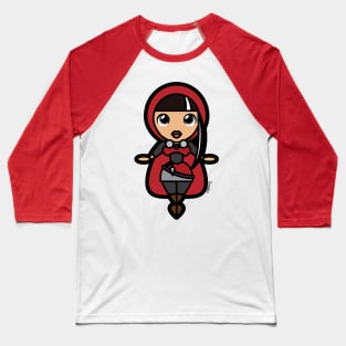 Cerise Hood Tooniefied Baseball T-Shirt